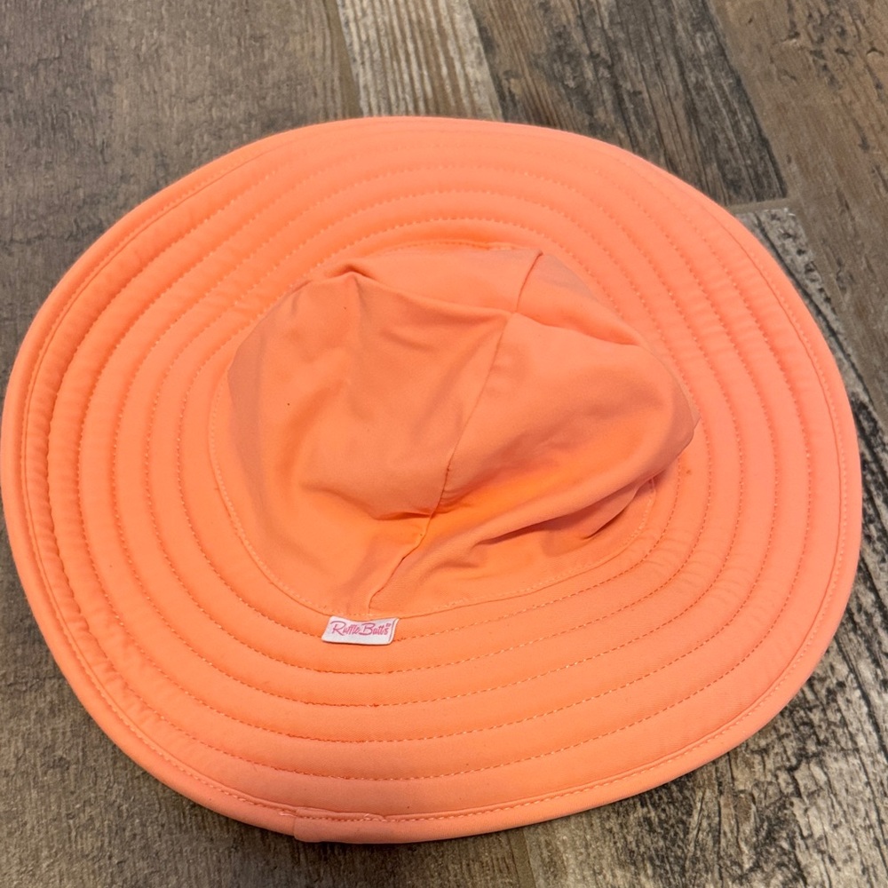 Ruffle Butts Peach Sun Hat 0-12 months